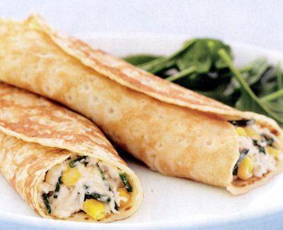Crepe francaise au poulet grille (Grilled Chicken French Crepe)