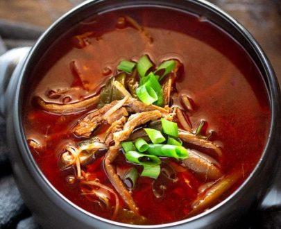 Beef Suan la tang Hot and Sour Soup