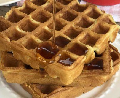 Belgian Maple Syrup Waffle