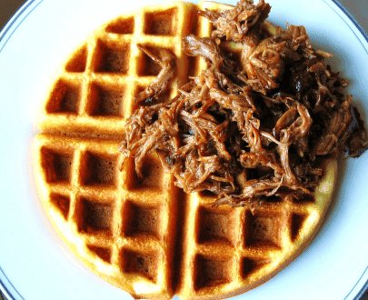 Shredded Beef & Waffles