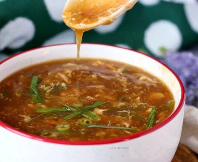 Chicken Suan la tang Hot and Sour Soup