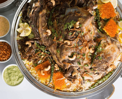 Mutton Ghoozi with Double Chicken Grill